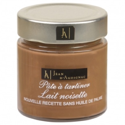 Pâte à tartiner Lait 30% Noisette sans huile de palme - 200 g (Jean d'Audignac)